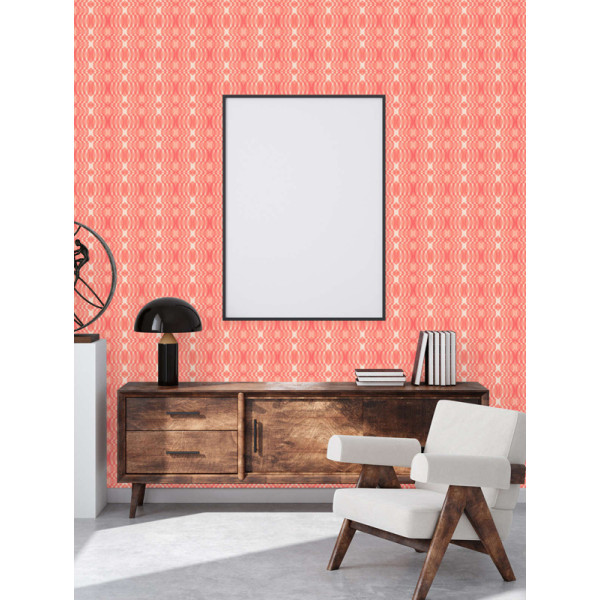 Tapet retro Psychedelia rosu
