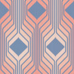 Tapet Retro Chic albastru