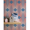 Tapet Retro Chic albastru