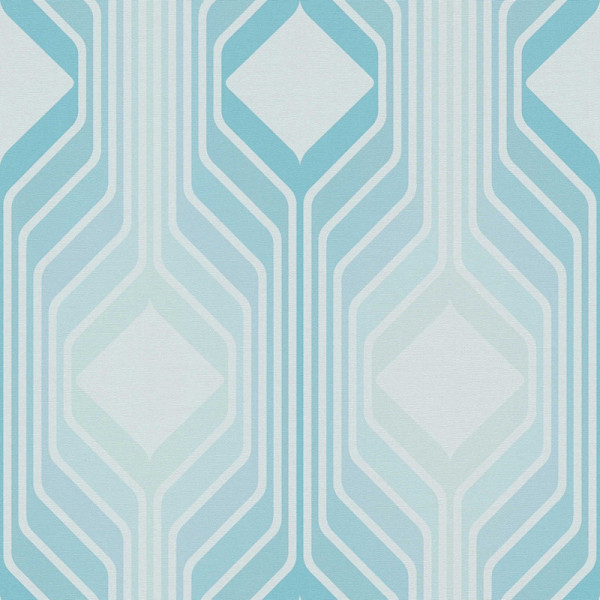 Tapet Retro Chic turcoaz