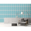 Tapet Retro Chic turcoaz