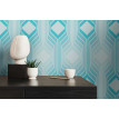 Tapet Retro Chic turcoaz