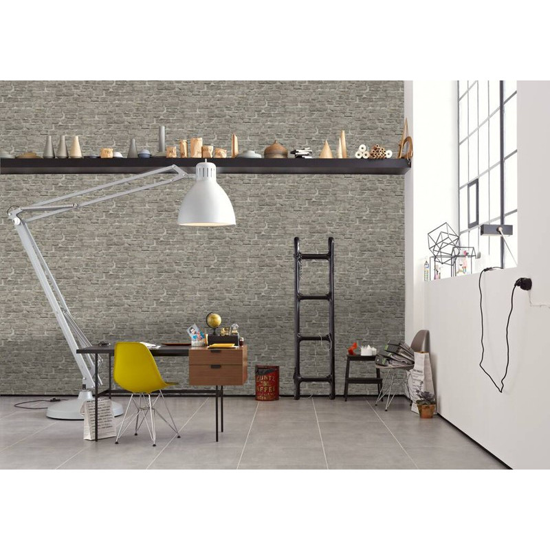 tapet-zid-rustic-caramida-bej-gri-decorare
