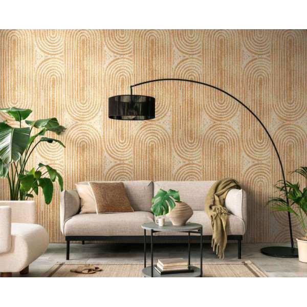 Fototapet Art Deco crem-bej
