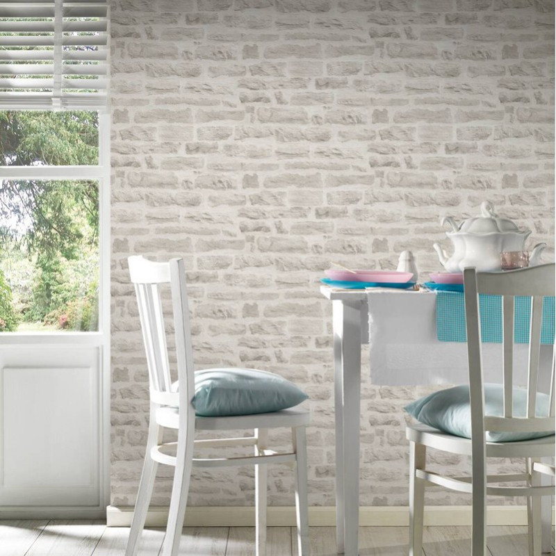 tapet-vintage-caramida-gri-elements-decorare