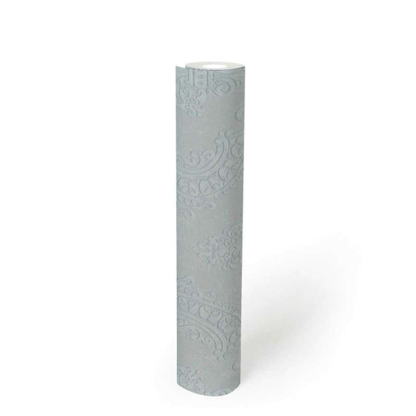 Tapet elegant stil Baroc turcoaz deschis
