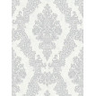 Tapet elegant stil Baroc alb-gri
