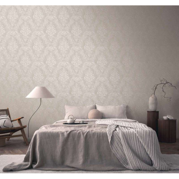 Tapet elegant stil Baroc bej-gri
