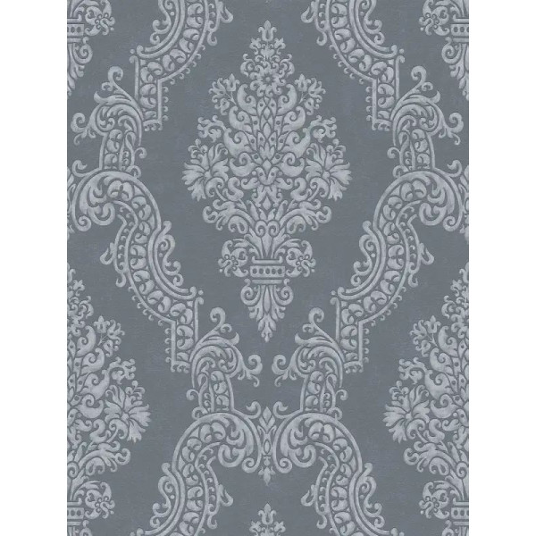 Tapet elegant stil Baroc gri antracit