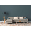 Tapet imitatie textil albastru petrol