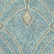 tapet-art-deco-albastru-mata-hari-detaliu