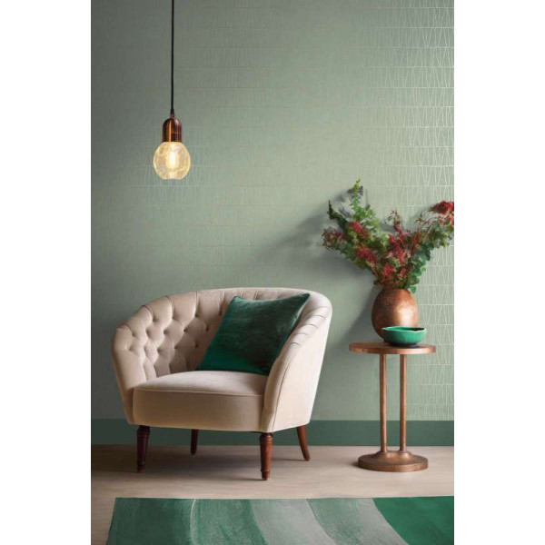 Tapet grafic Jade verde-auriu