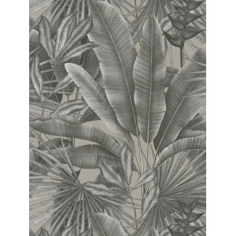 Tapet Jungla tropicala gri