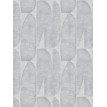 Tapet geometric Frunze de palmier gri