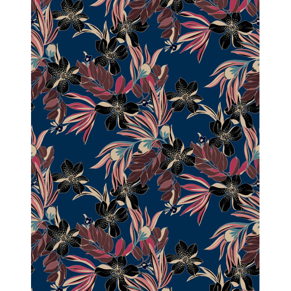 Fototapet design floral Smart Art albastru