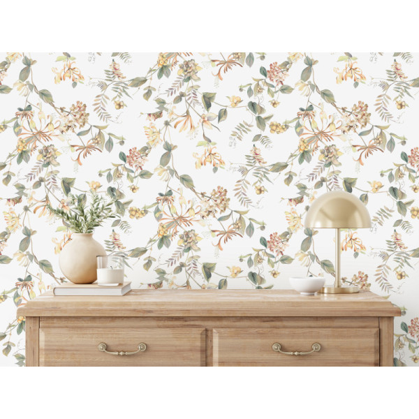 Tapet floral artistic Kyoto 47455