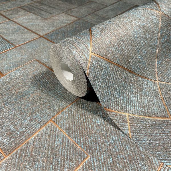 Tapet texturat geometric Ritus 35512