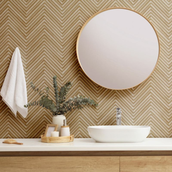 Tapet lambriu lemn Herringbone 33376