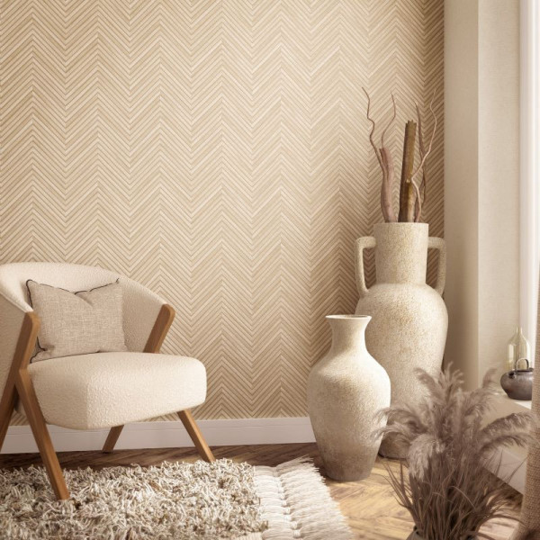 Tapet lambriu lemn Herringbone 33376