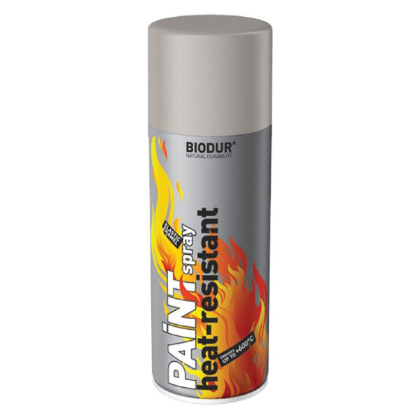 Vopsea rezistenta la temperatura spray argintiu