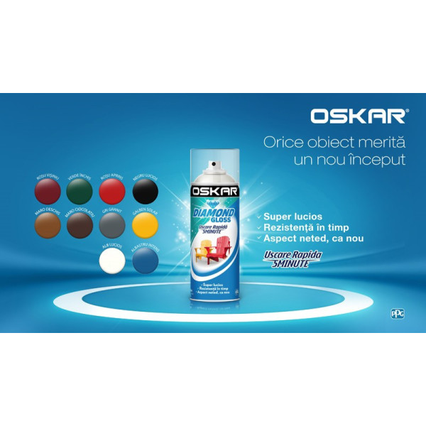 Spray maro deschis RAL 8003 Oskar Diamond Gloss
