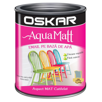 Vopsea Oskar Aqua Matt Gri...
