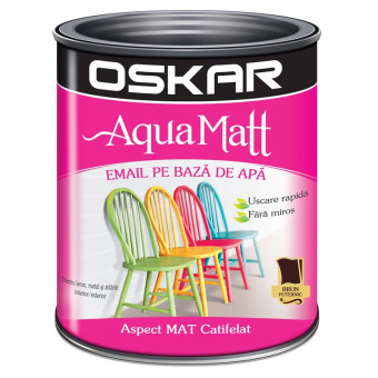 Vopsea Oskar Aqua Matt Brun...