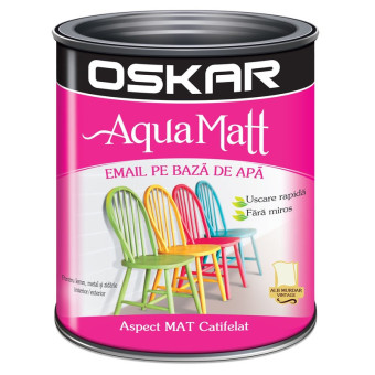 Vopsea Oskar Aqua Matt Alb...