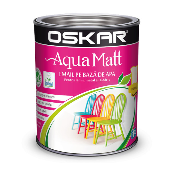 Vopsea Oskar Aqua Matt Bej calm 0.6l