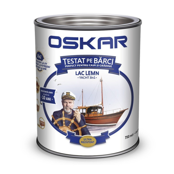 Lac lemn Oskar Yacht Nuc inchis lucios 2.5L