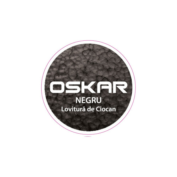 Vopsea Oskar Direct pe Rugina Negru Lovitura de Ciocan 0.5L