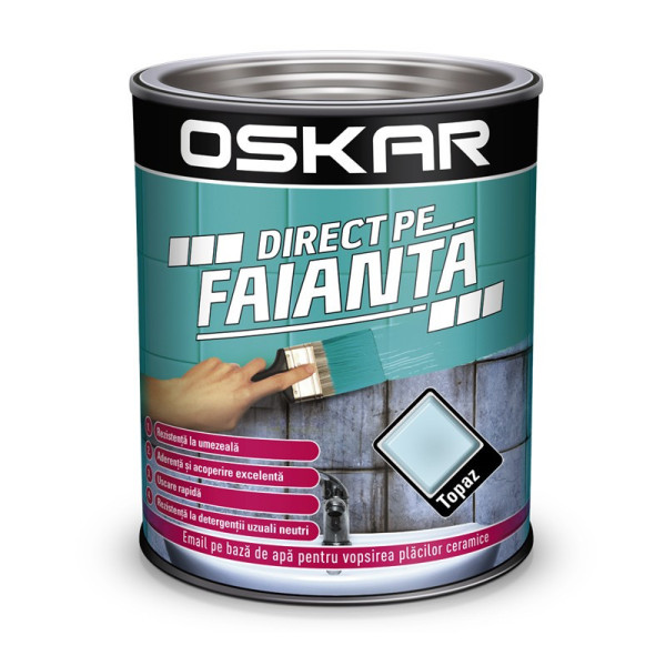 Vopsea Oskar Direct pe Faianta Topaz