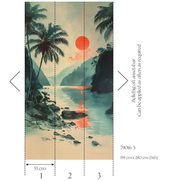 Fototapet Apus de soare tropical