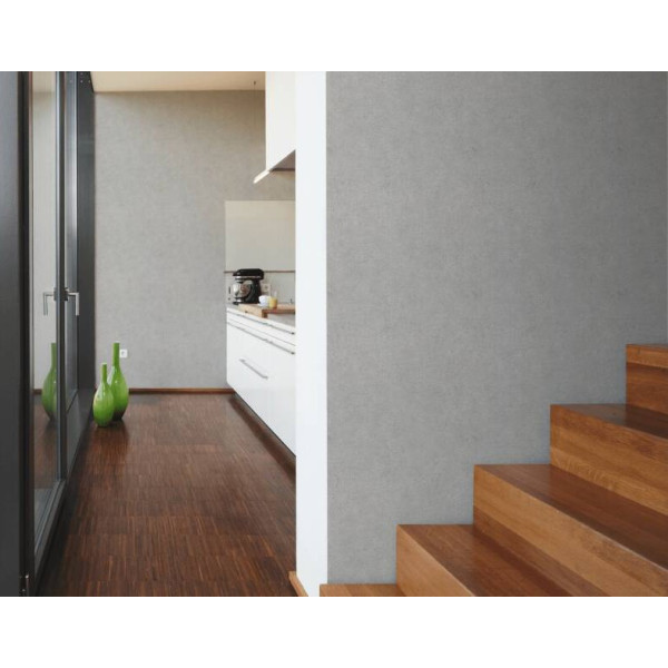 tapet-vlies-beton-gri-inchis-ambient