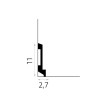 Plinta alba Mardom MD025 110 mm