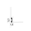 Plinta alba Mardom MD057 57 mm