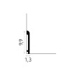 Plinta alba Mardom MD236 99 mm