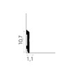Plinta alba Mardom MD354 107 mm