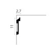 Cornisa canal LED MD025 110x27 mm