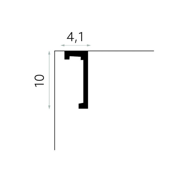 Masca sina perdea QL026 2.4m 100x41 mm