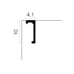 Masca sina perdea QL026 2.4m 100x41 mm