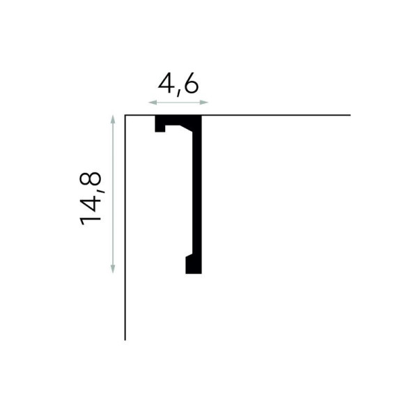 Masca sina perdea QL036T 2m 148x46 mm