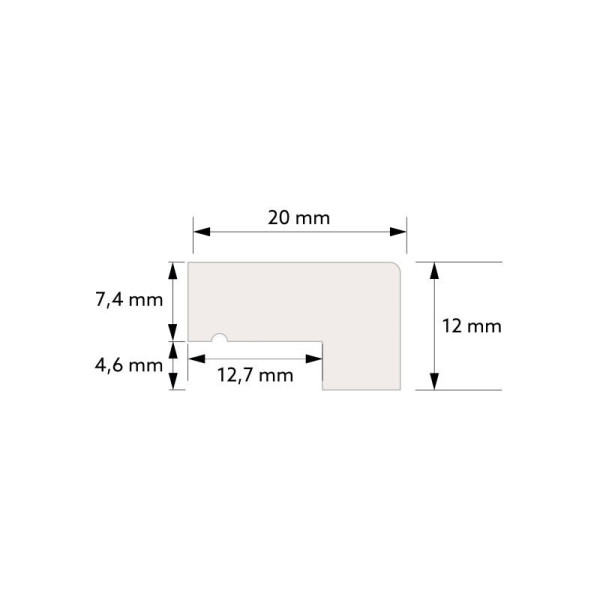 Terminatie orizontala lambriu decorativ TP002