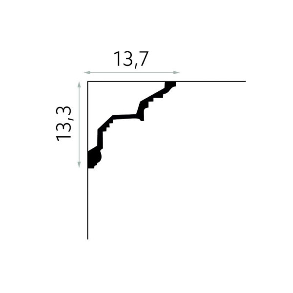 Cornisa tavan MDA067 133x137 mm