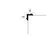 Profil protectie colturi MDB123 40x40 mm