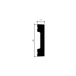 Brau decorativ Gaudi 46x11 mm