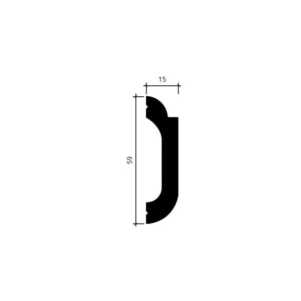 Brau decorativ Gaudi 59x15 mm