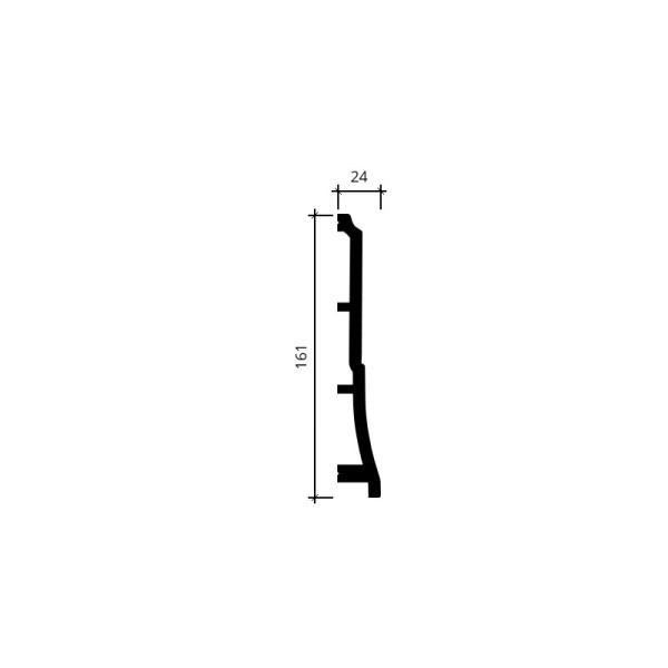 Plinta polimer dur Gaudi 161x24 mm