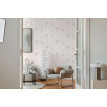 Tapet stil industrial alb-gri