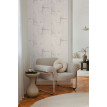 Tapet stil industrial alb-gri